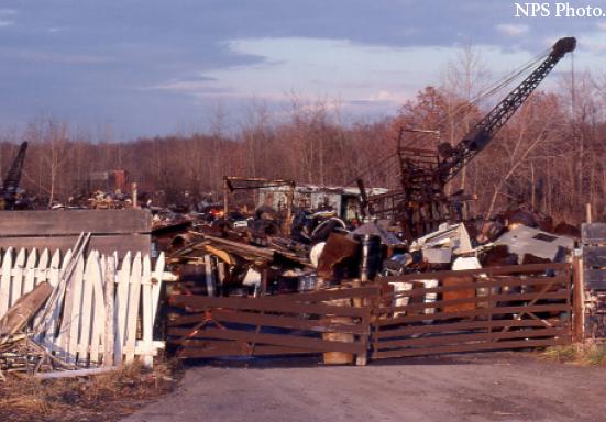 Photo of Krejci Dump, early 1980's, courtesy of NPS